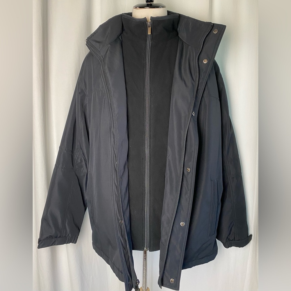 NWT Weatherproof Men’s XXL Black Multilayer Hooded Ski Snowboard Snow Jacket New